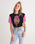 Spell  Twist-Front Cropped Tee