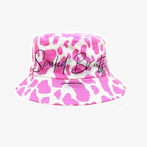 Pink Print Bucket Hat